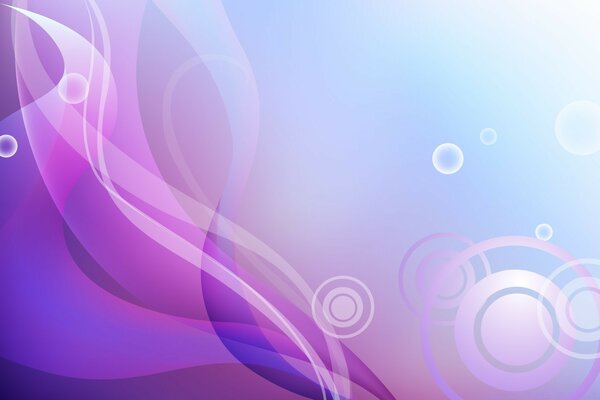 Purple design on the desktop