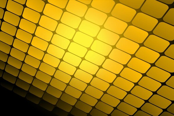 Gelbe Quadrate im Netz gesammelt