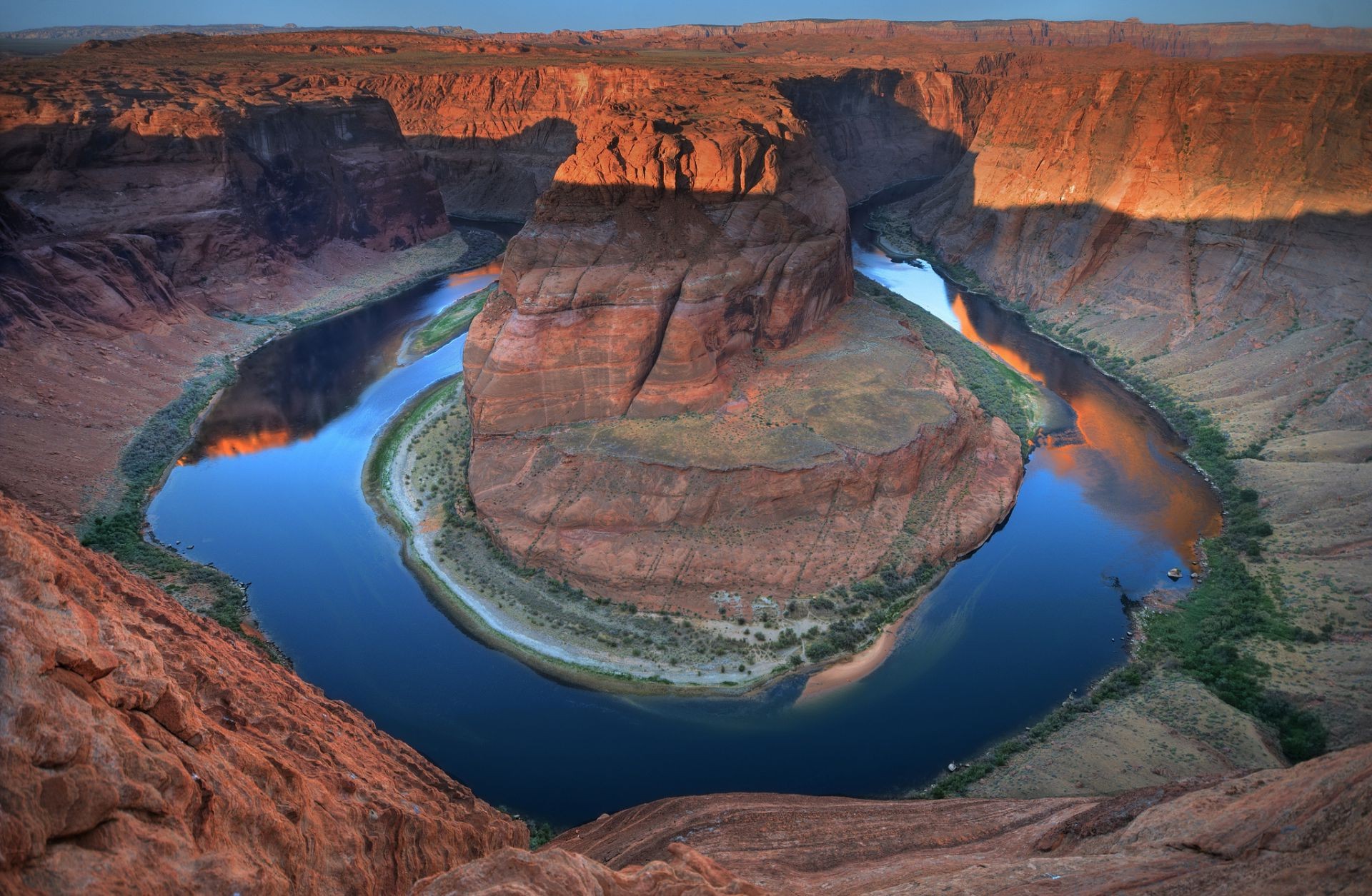 ríos estanques y arroyos estanques y arroyos cañón agua viajes río al aire libre geología desierto paisaje escénico roca piedra arenisca herradura lago valle naturaleza