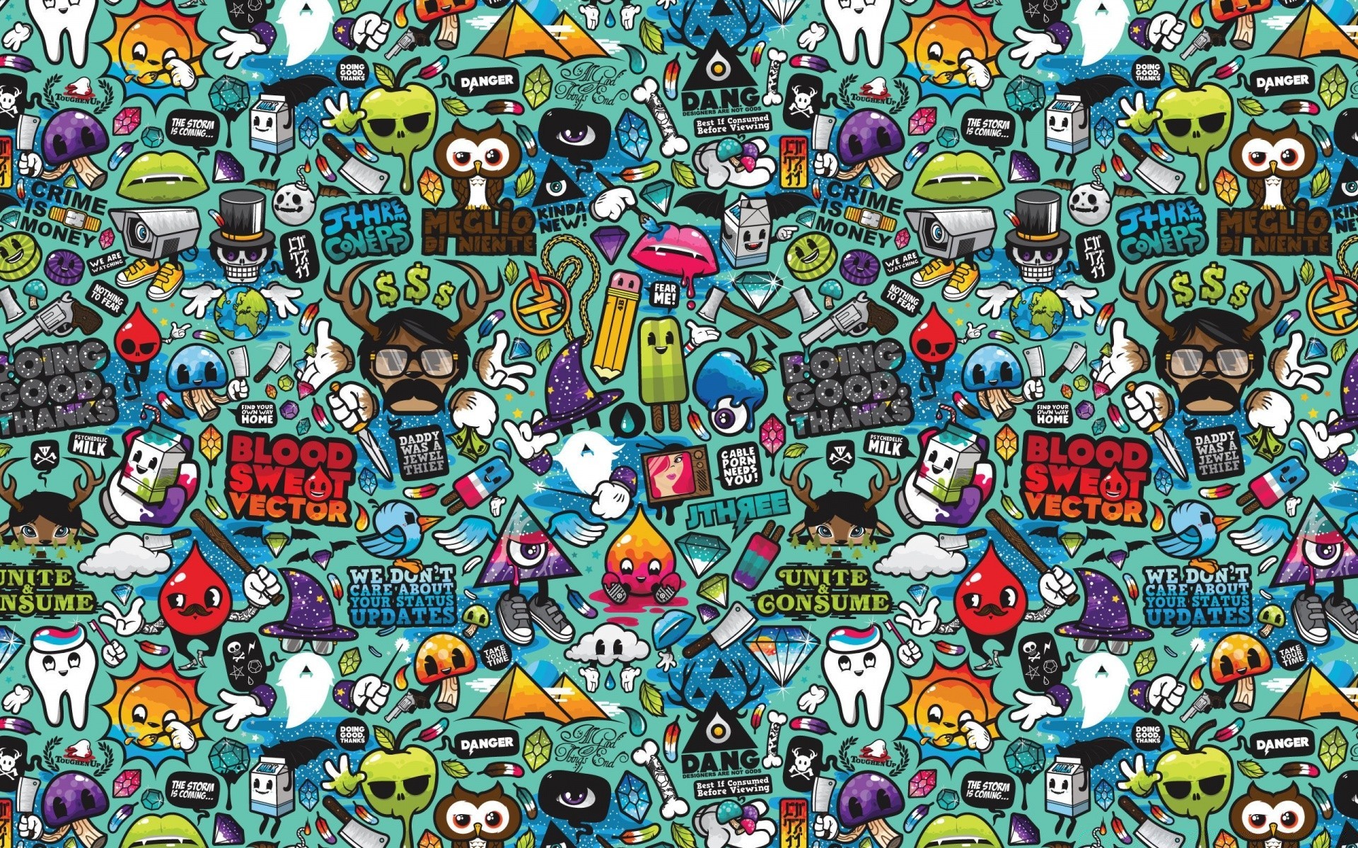 vector art illustration seamless robot symbol design wallpaper set pattern