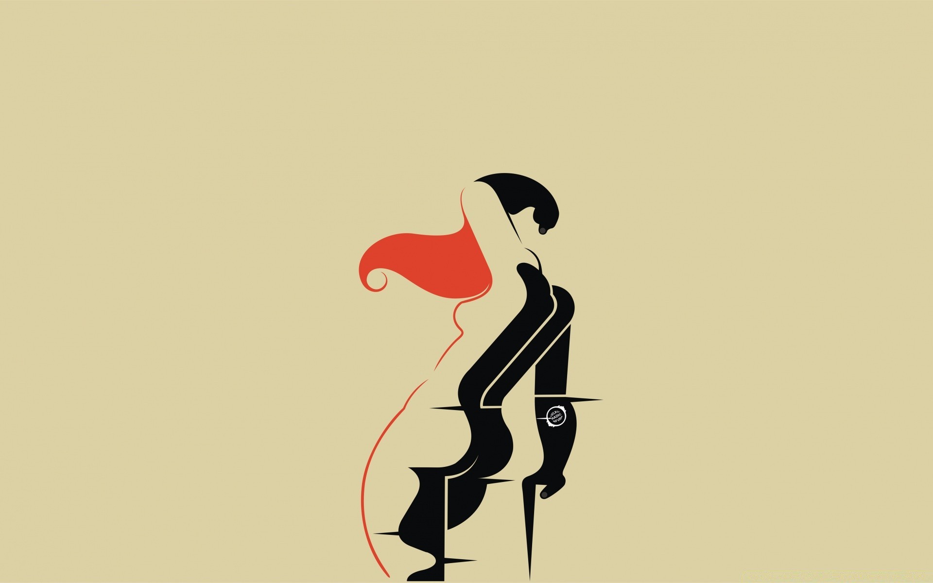 vector art silhouette man illustration vector woman adult bird art retro