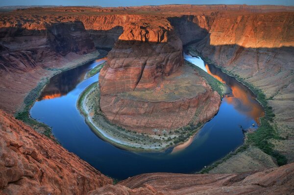 Canyon, lake in the mountains