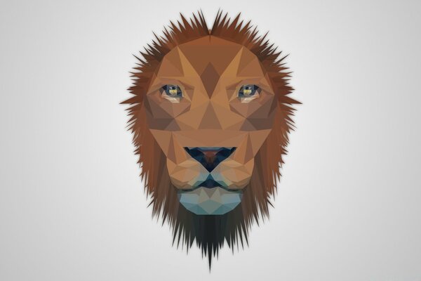 Lion, vector graphics