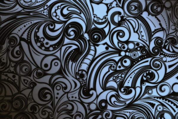 Vector graphics, pattern on wallpaper