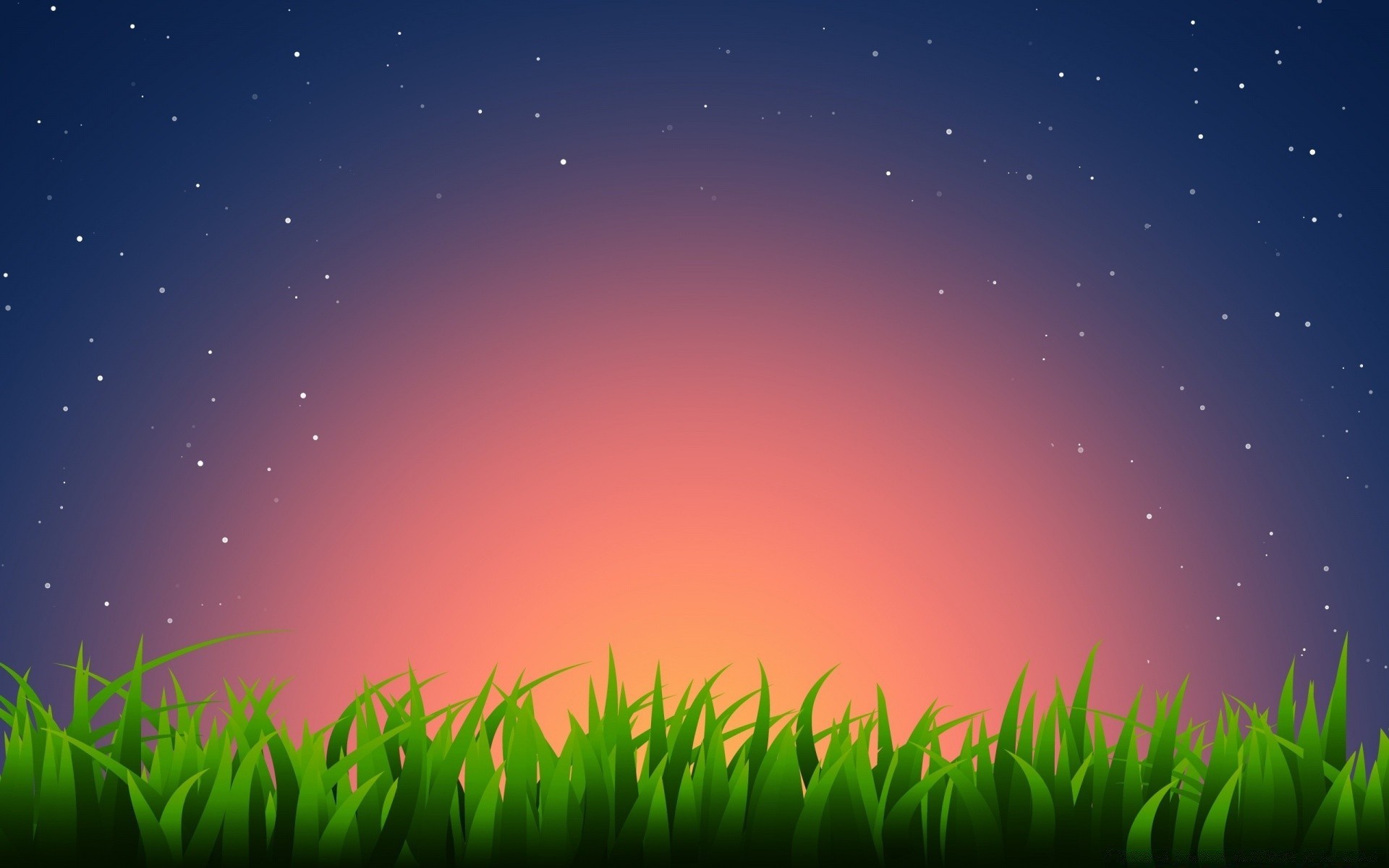 vector art moon sky sun nature space galaxy sunset astronomy grass field landscape light dawn