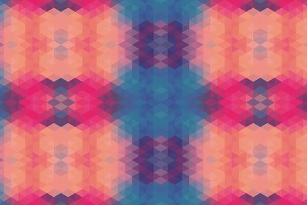 Bright geometric pattern