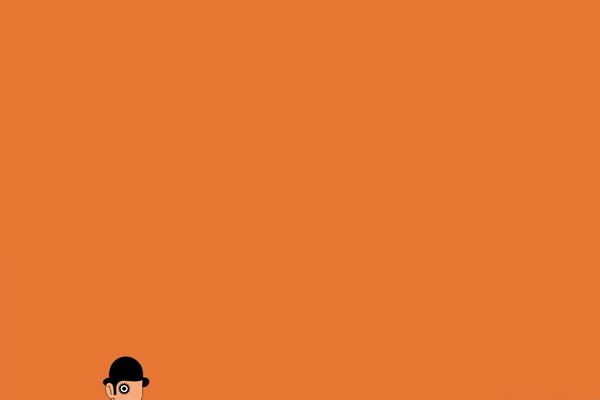 Orange mécanique dans le style du minimalisme