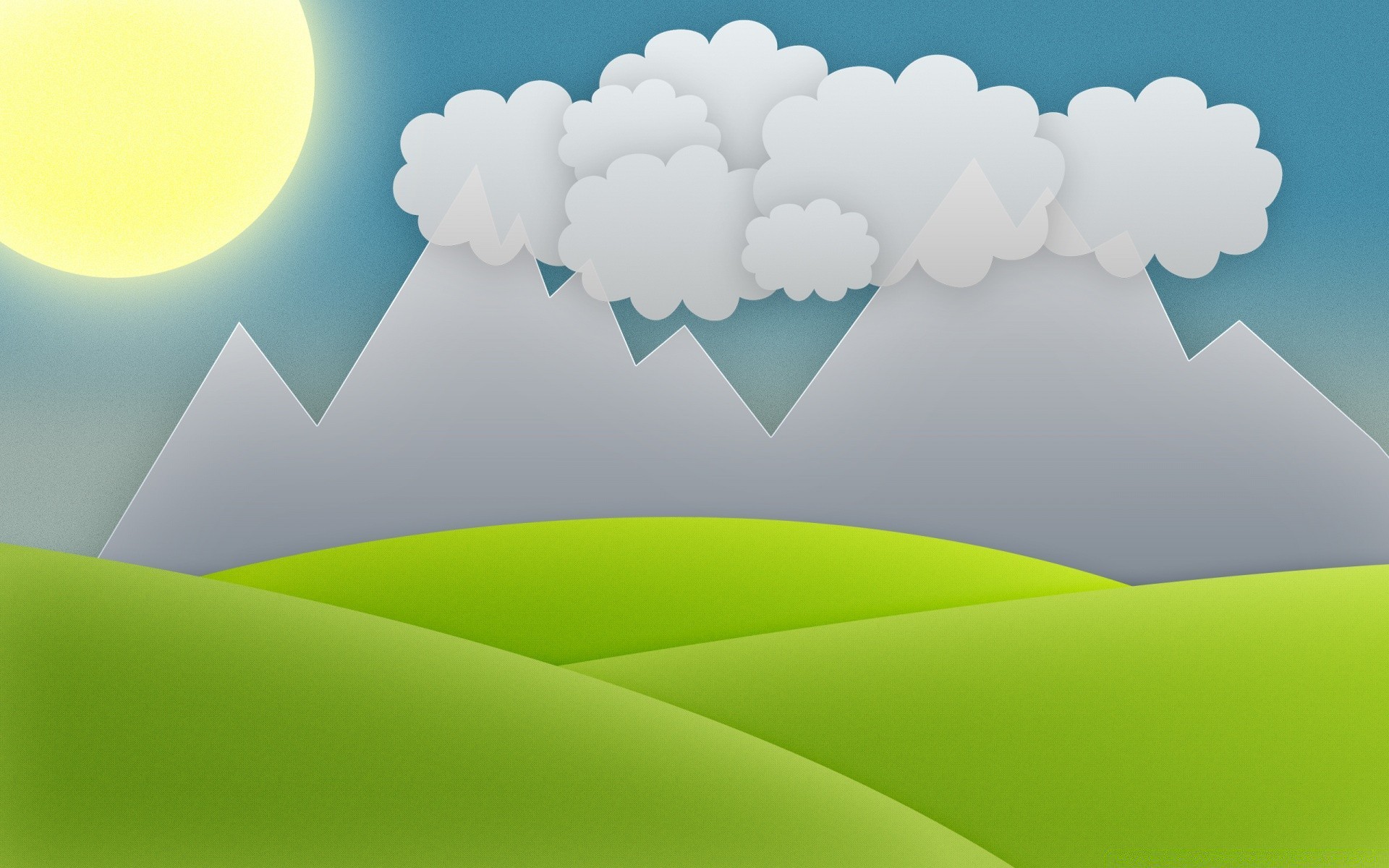 Nature image in the form of vector graphics wallpaper