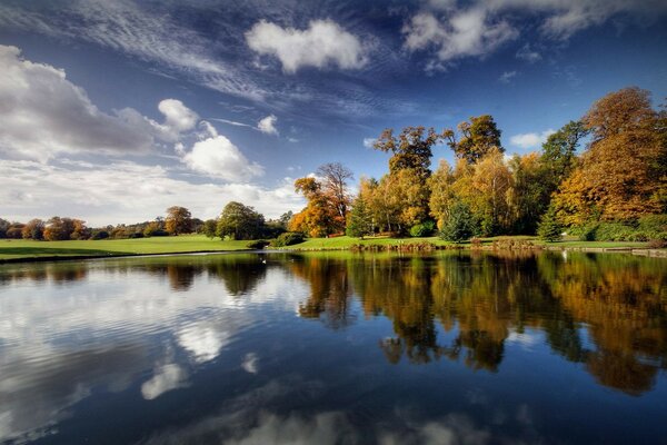 Waldsee Frühherbstfeld