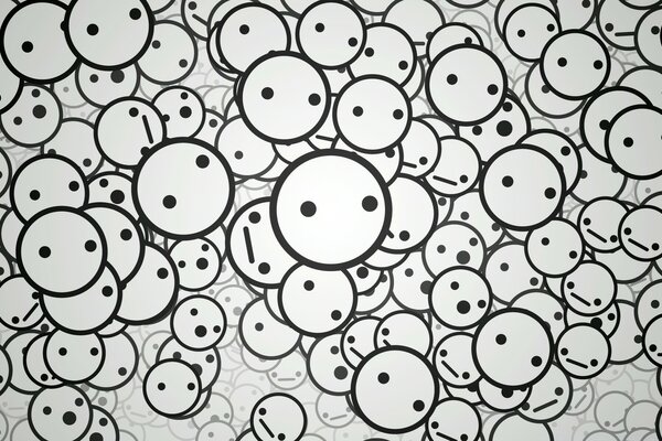 Gray circles. Vector. Pattern