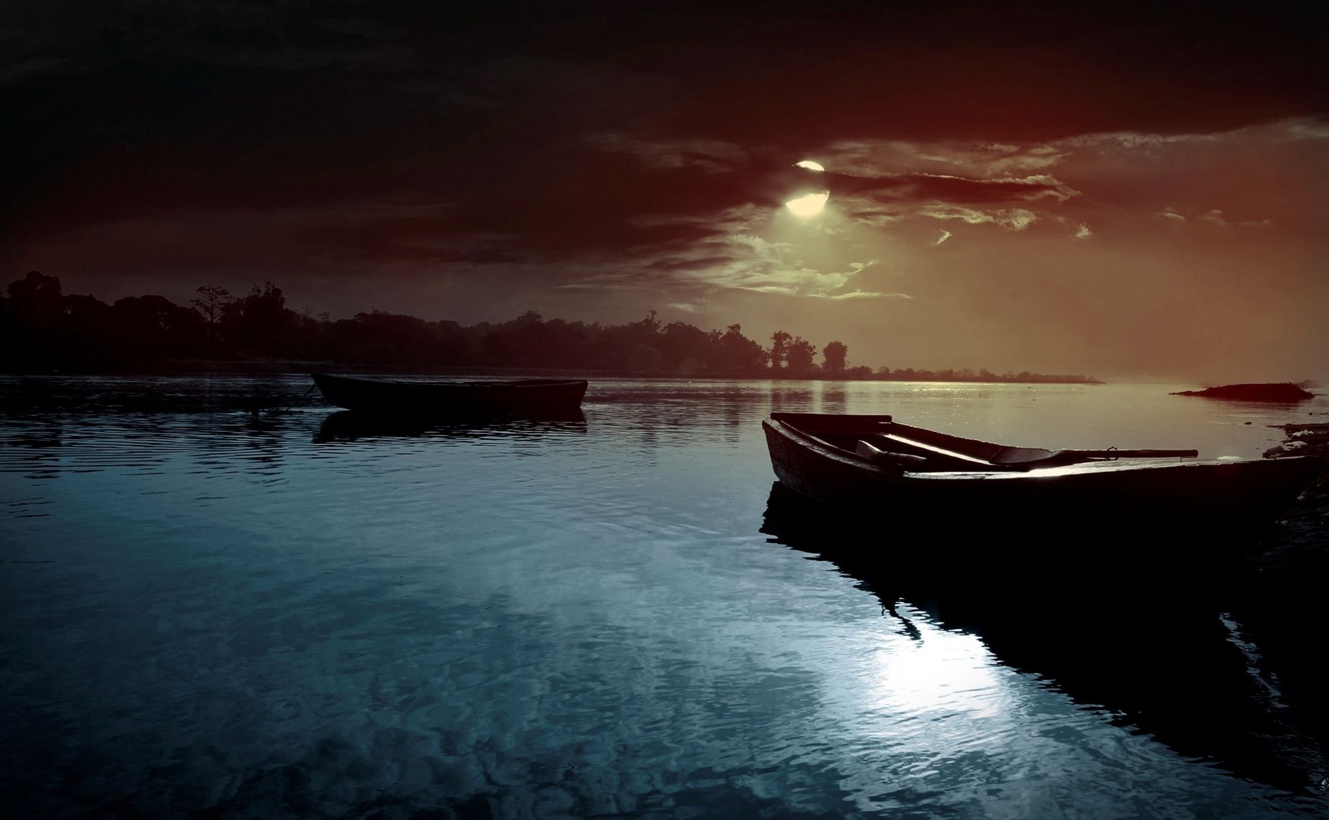 night evening twilight water sunset dawn dusk watercraft evening lake reflection travel vehicle sky sun