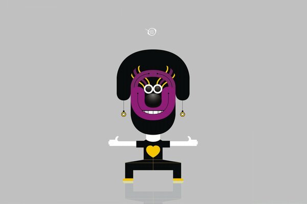 Vector graphics cartoon characters