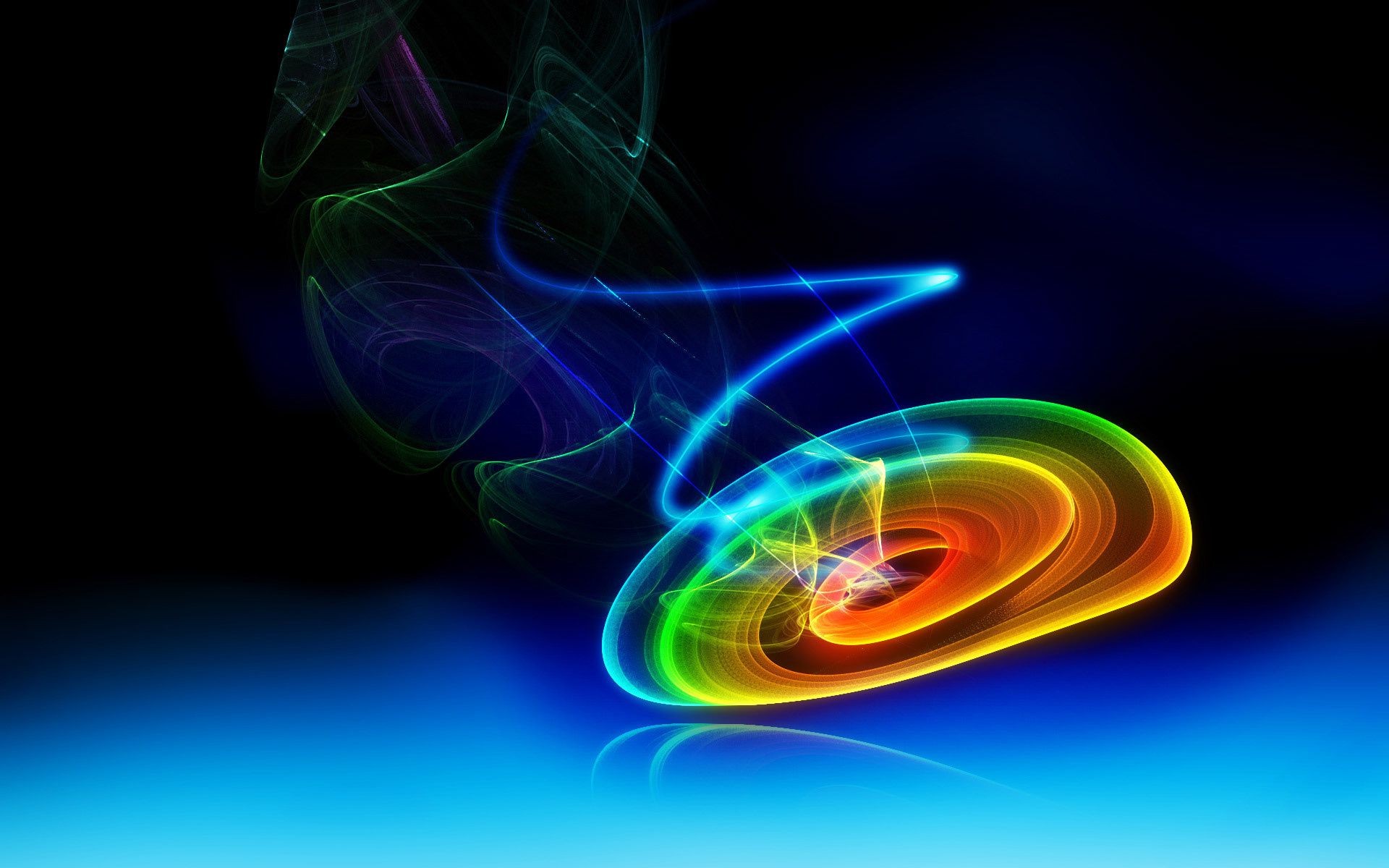 abstract energy design illustration desktop color motion light graphic flame curve blur fractal line bright art fantasy wave technology ring