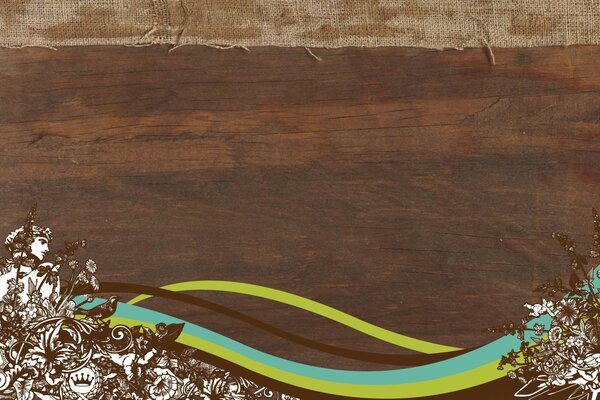 Retro wood vector graphics for desktop