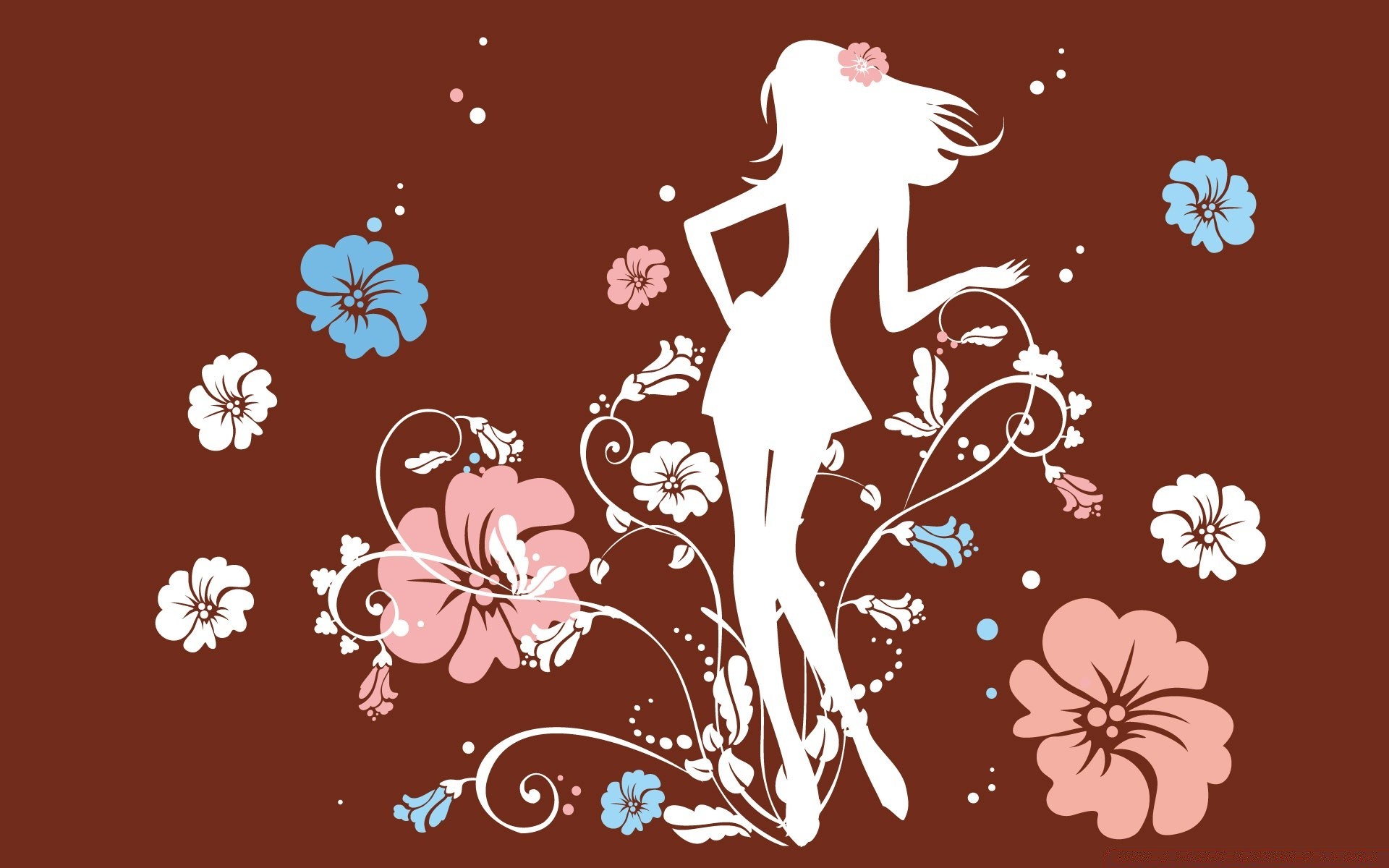 vektorgrafik vektor illustration blume dekoration floral design abstrakt muster silhouette desktop tapete blatt element grafik kunst retro verzieren flora kurve vintage