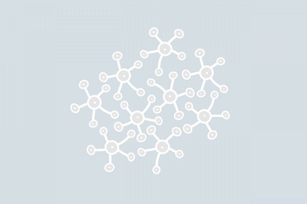 Molecules and compounds in light colors