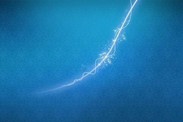 Blue background with lightning graphics