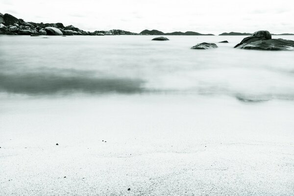 Landschaft Winter Schnee auf Eis