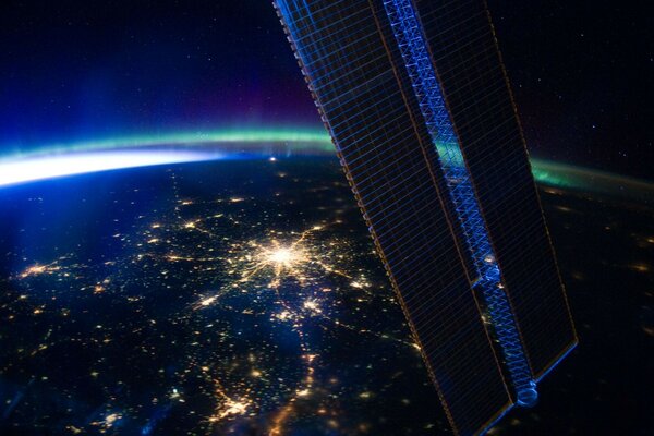 Imagen de Moscú desde la estación espacial internacional