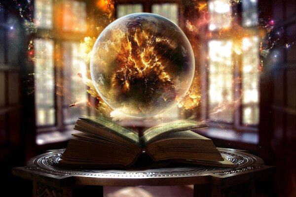 The magic ball in the secret Library