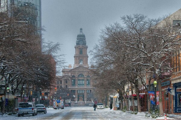 Calles de la ciudad en previsión de nevadas