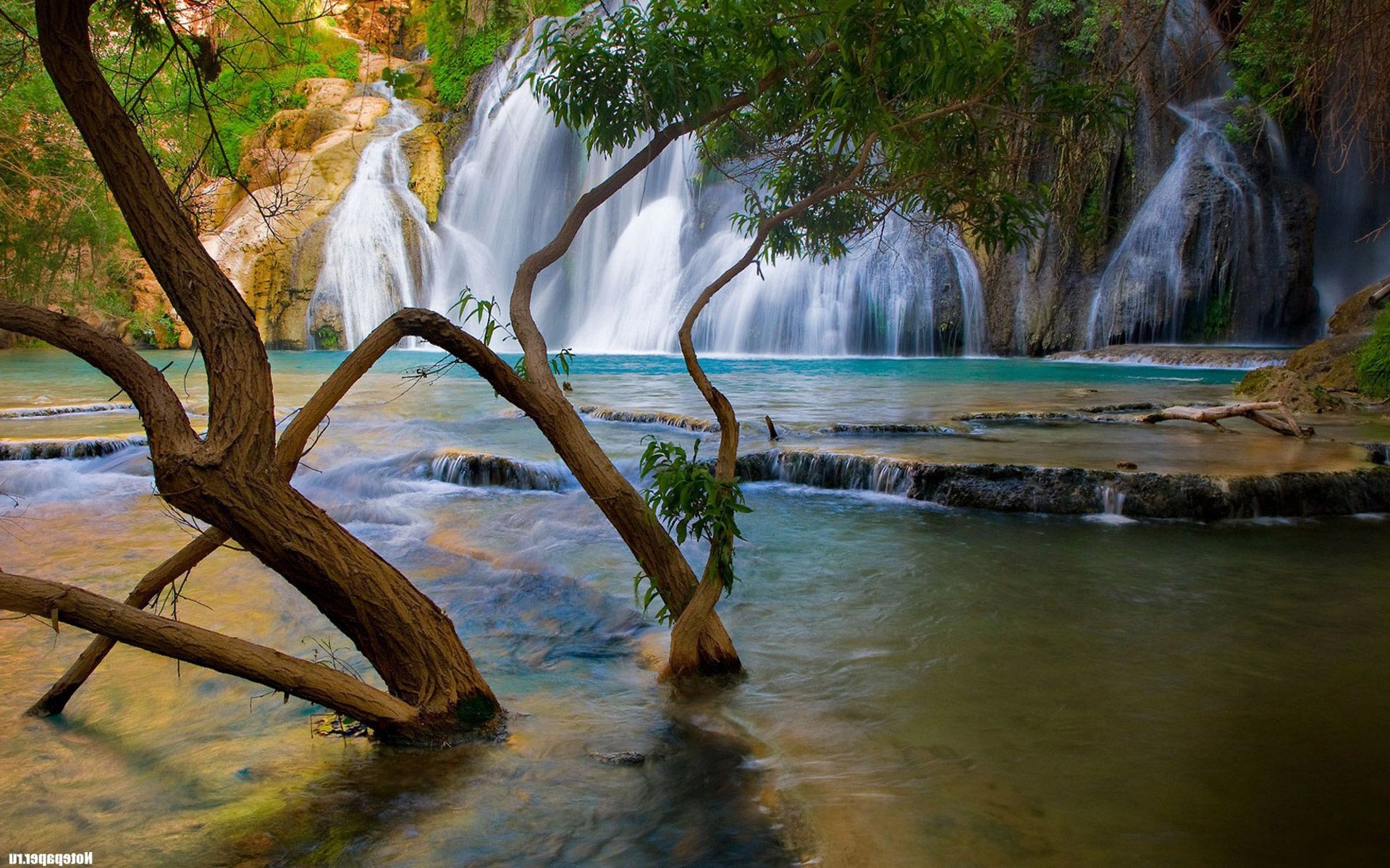 waterfalls water waterfall wood nature tree river travel stream rock landscape leaf outdoors fall tropical wet park flow beautiful pool