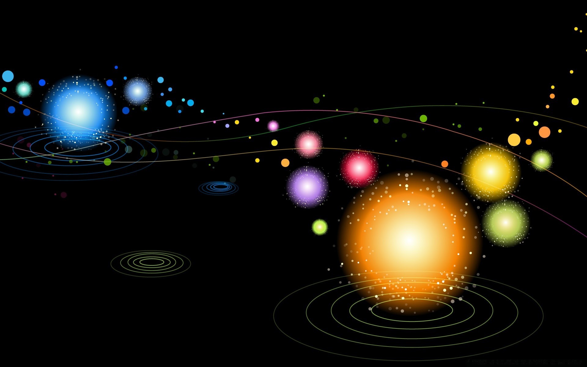 couleurs vives espace sphère abstrait astronomie lumière lumineux lune bureau soleil brille sombre galaxie papier peint illustration planète science conception ronde astrologie