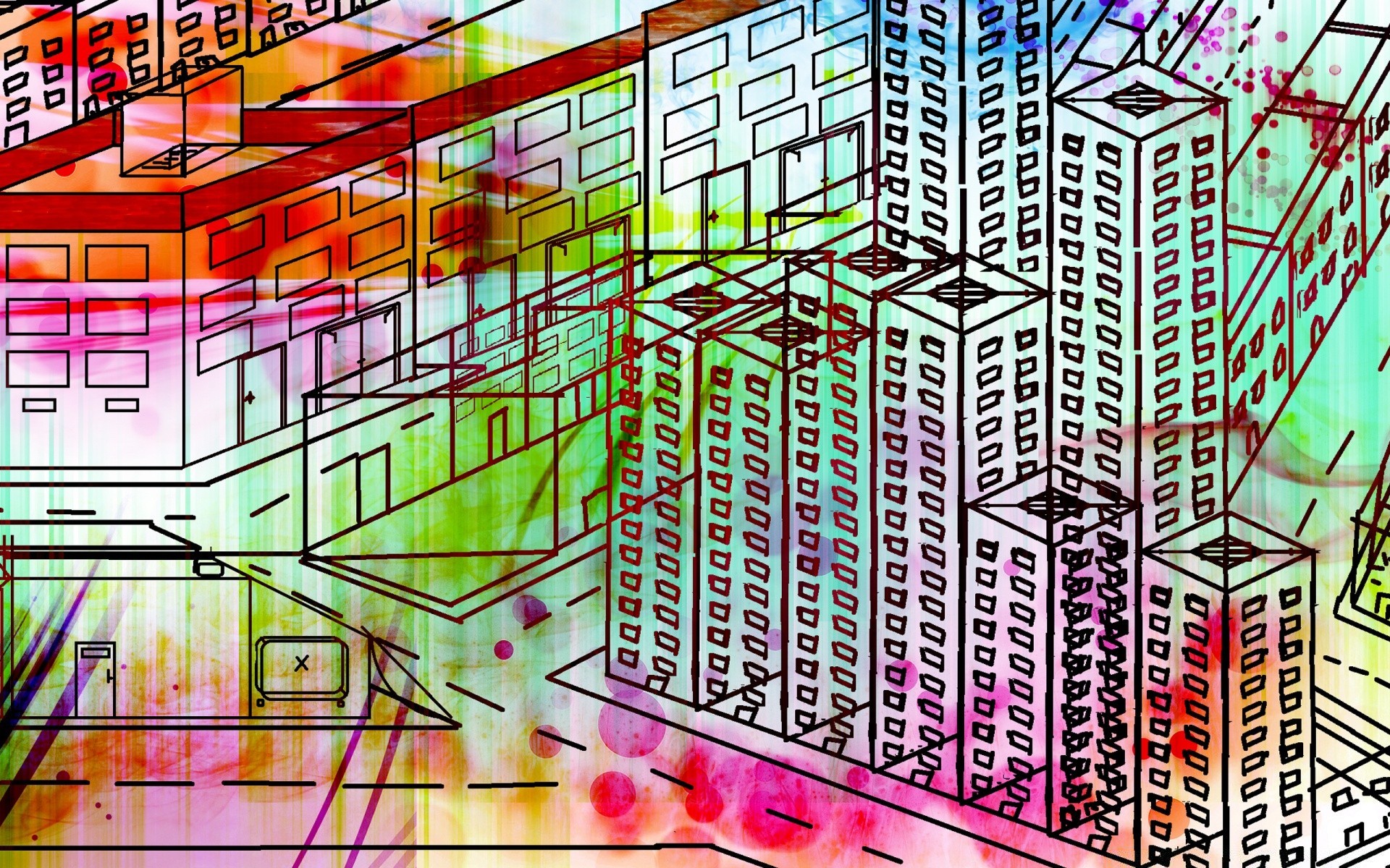 helle farbe design technologie grafik illustration abstrakt vorlage kunst hell