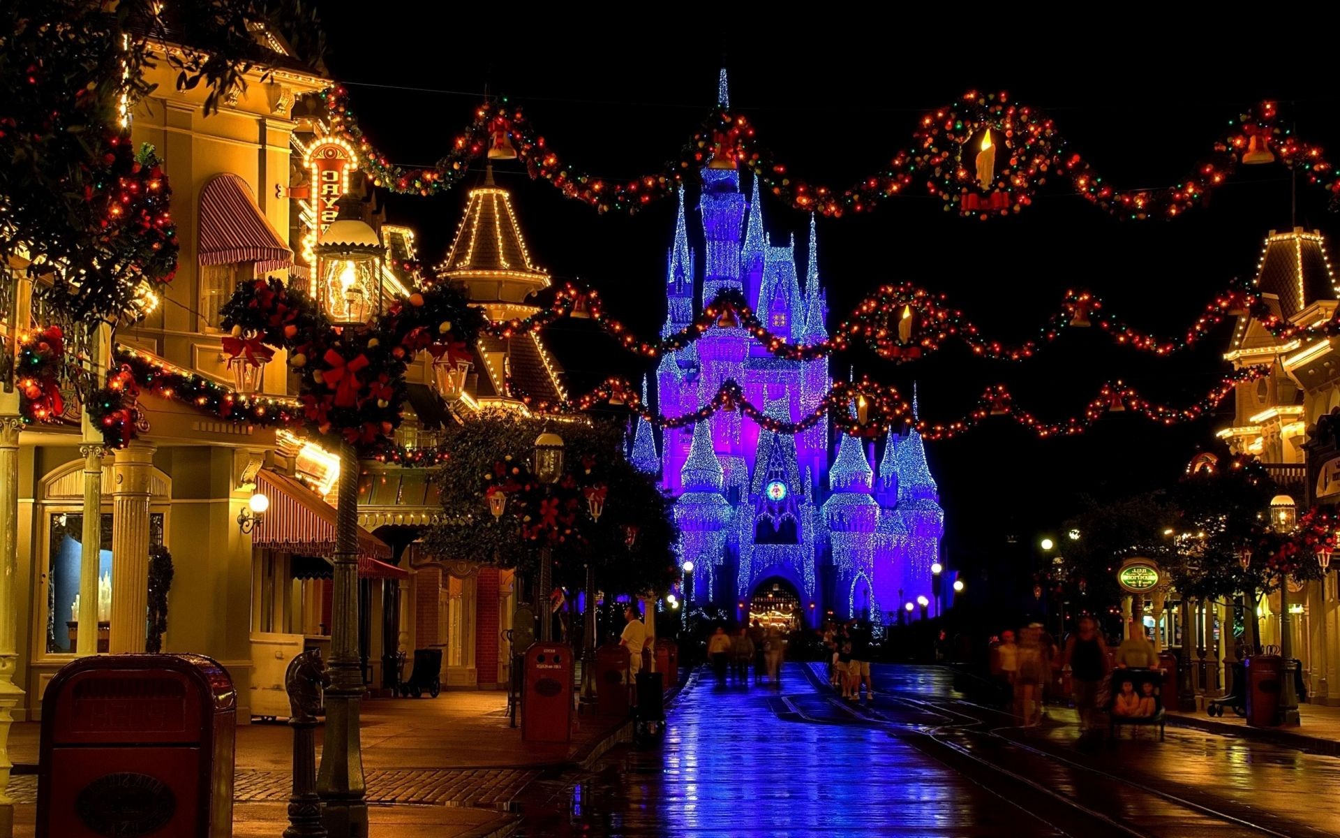 año nuevo noche iluminado navidad luz viajes árbol de navidad arquitectura crepúsculo vacaciones ciudad vacaciones casa