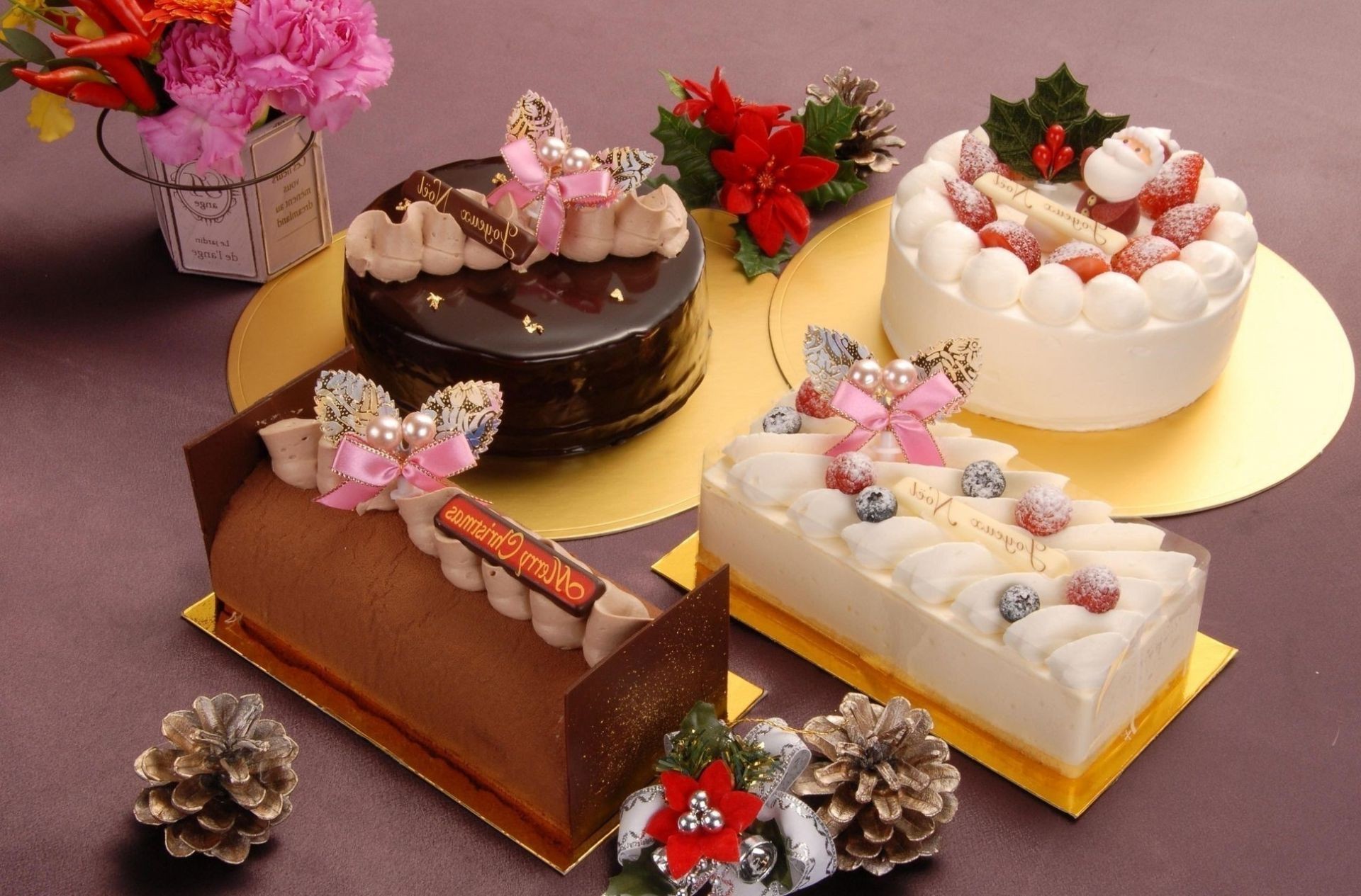 new year chocolate decoration cream cake luxury sugar food flower sweet candy