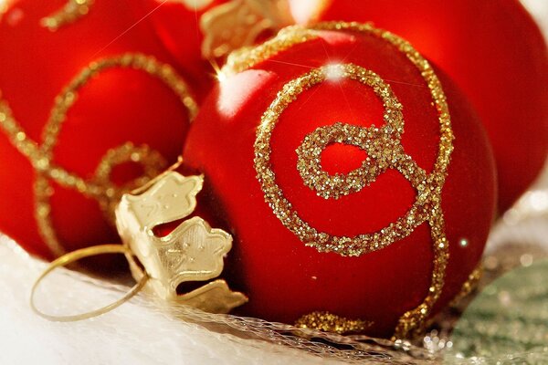 Décorations de Noël. Boules de Noël