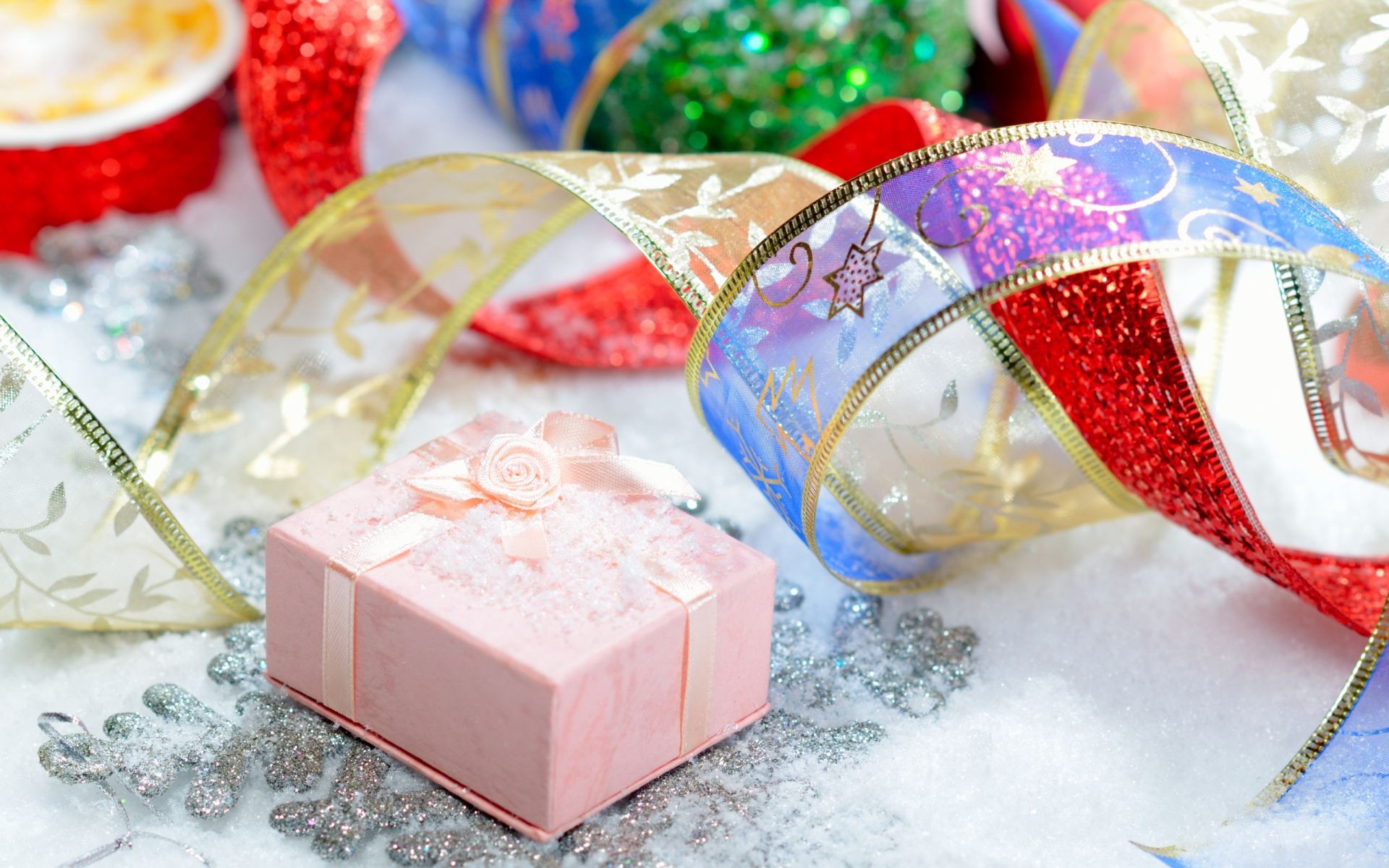 new year thread christmas celebration bow gift decoration box birthday winter shining party surprise desktop gold anniversary luxury