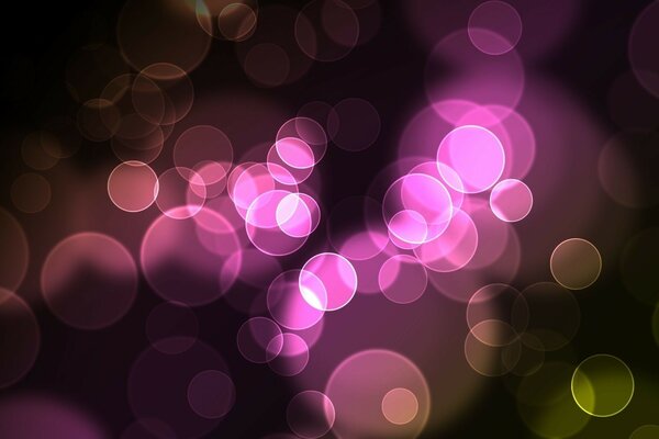 Bright purple circles on a dark background