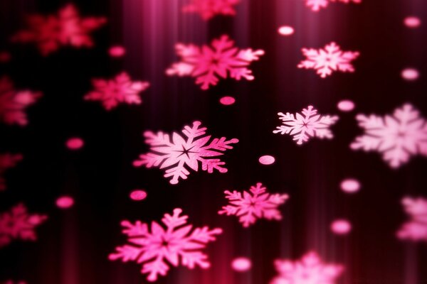 Snowflake background for desktop