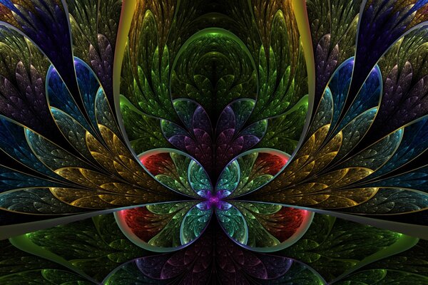 Flower abstraction in bright colors