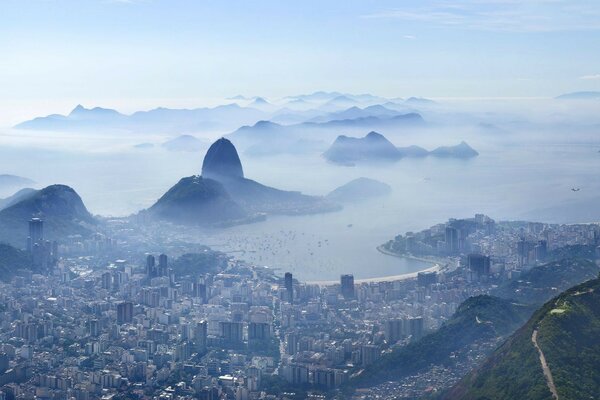 Paisagem montanhas viagem neve