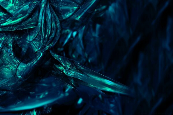 Green-blue desktop abstraction