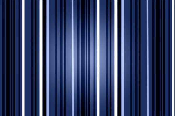 Wallpaper in white-blue-black stripes for a stylish design