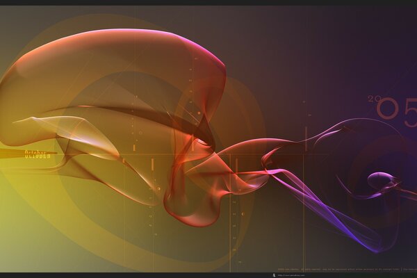 Bright graphic abstraction