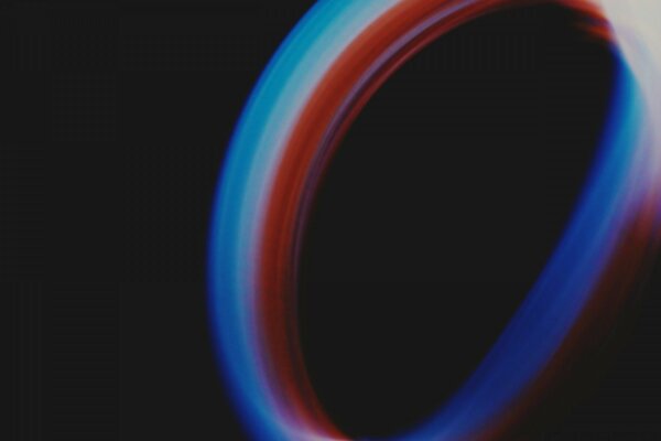 Multicolored circle on a dark background