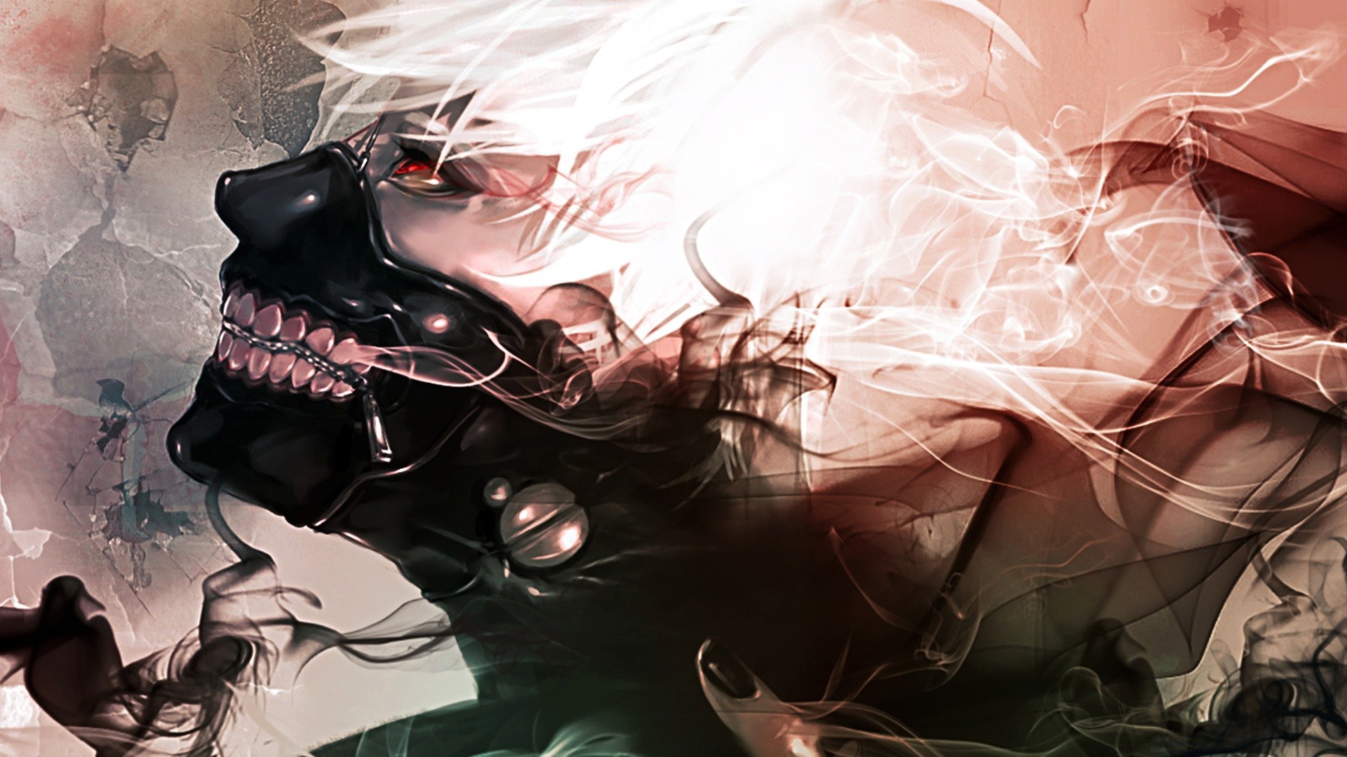 anime smoke desktop abstract woman design flame art