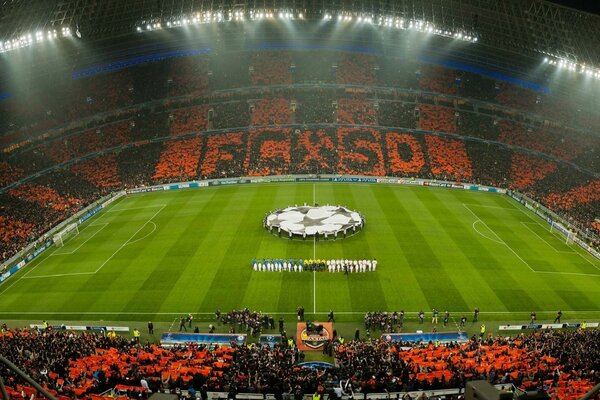 A football field taken from a height