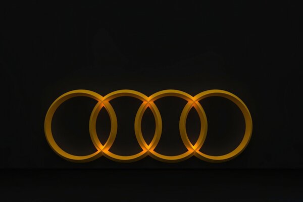 Audi symbol on the desktop