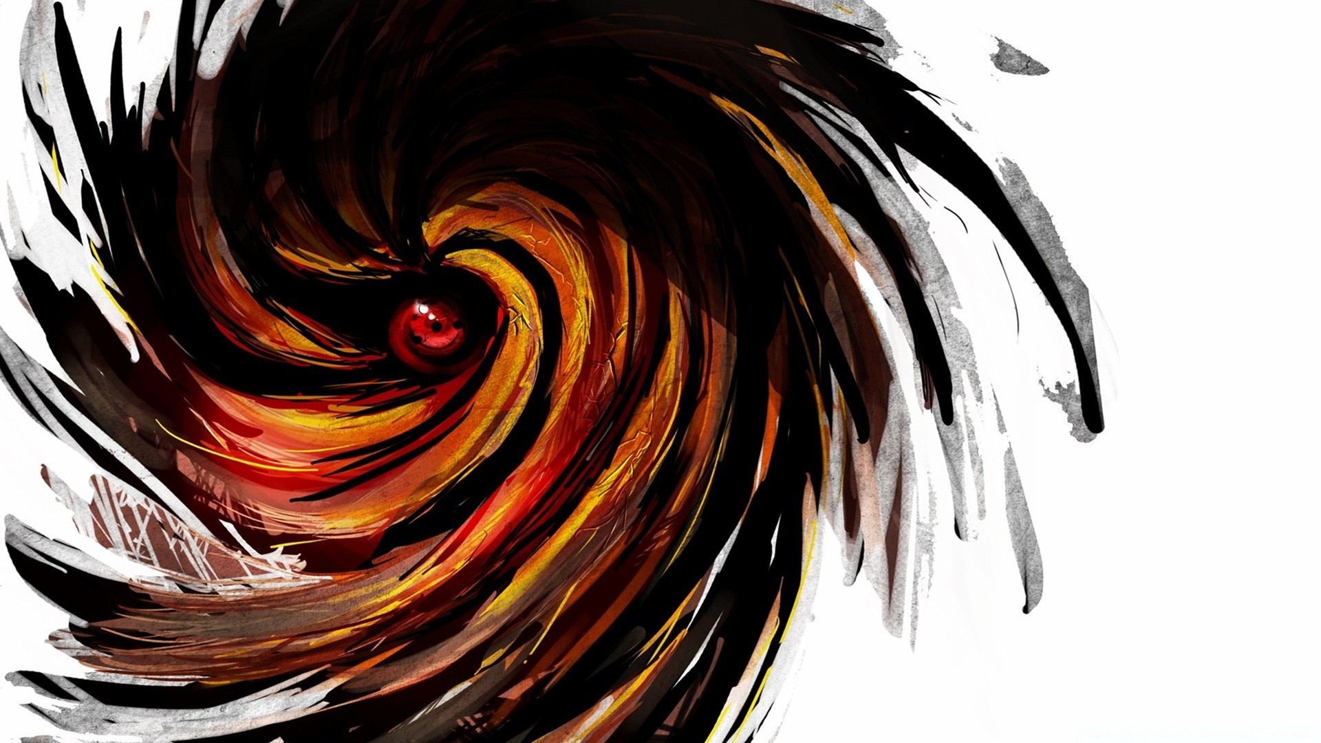 anime abstract art design graphic flame blur desktop illustration curve texture color spiral motion