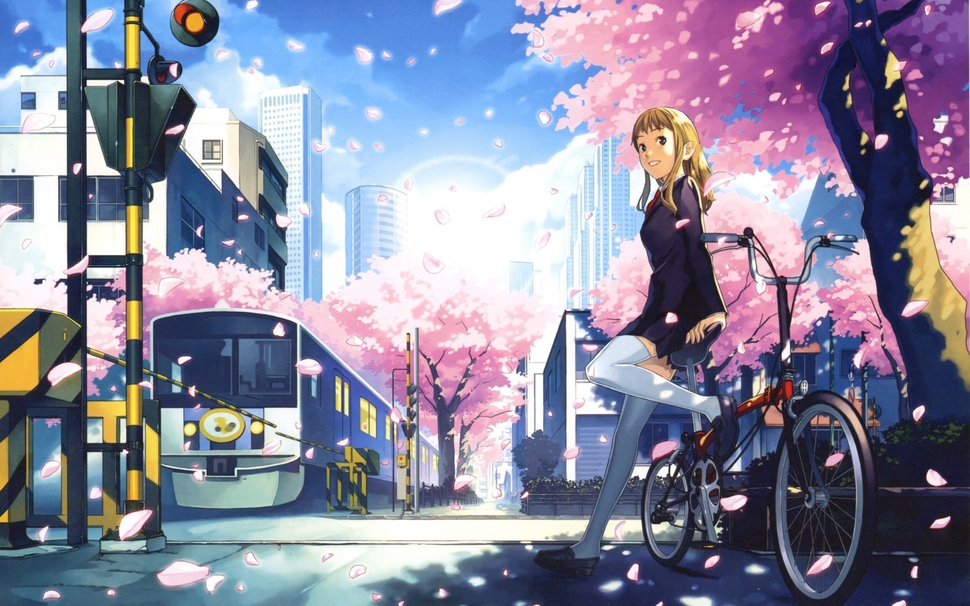 anime calle ciudad al aire libre carretera viajes