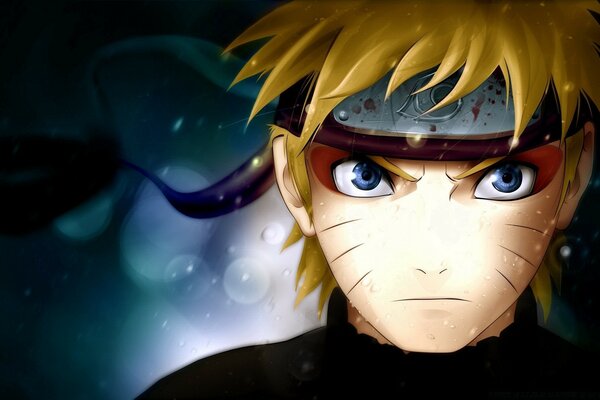 Anime portrait of Naruto s face