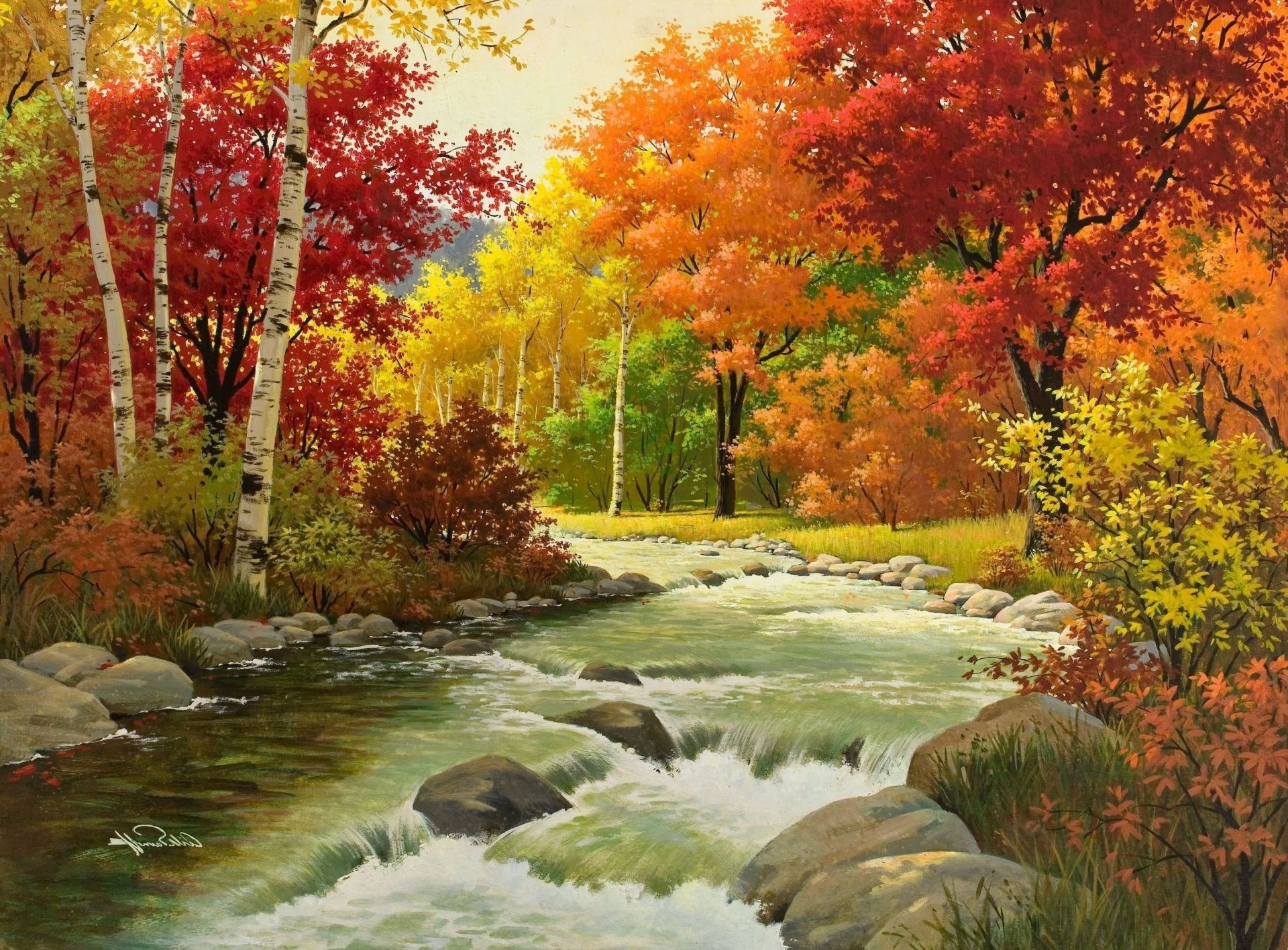 Autumn Arthur saron sarnoff trees forest nature picture - Phone wallpapers