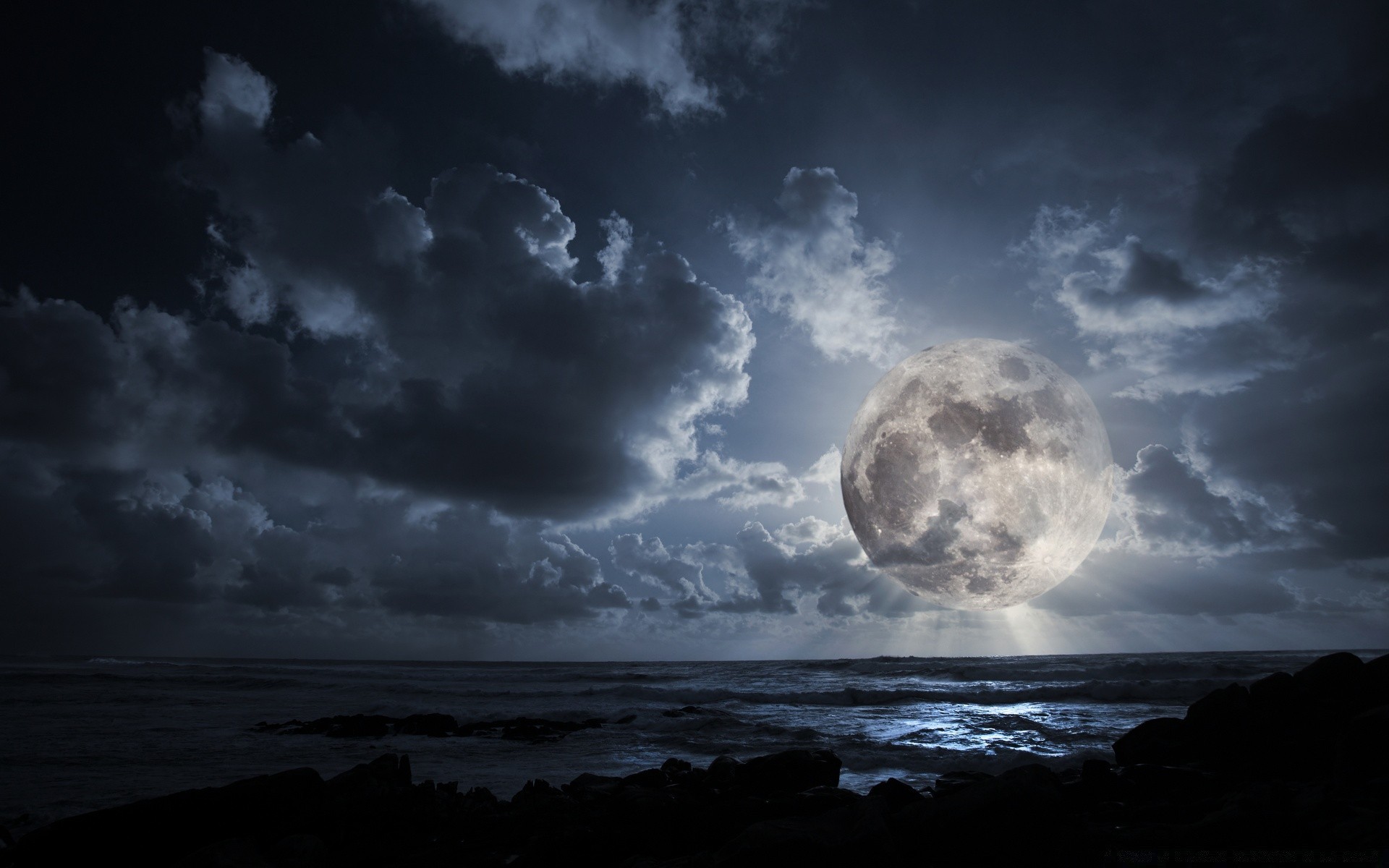 kreativ wasser himmel sturm ozean meer natur mond landschaft strand sonnenuntergang dunkel sonne dramatisch wolke dämmerung landschaft wetter reisen regen