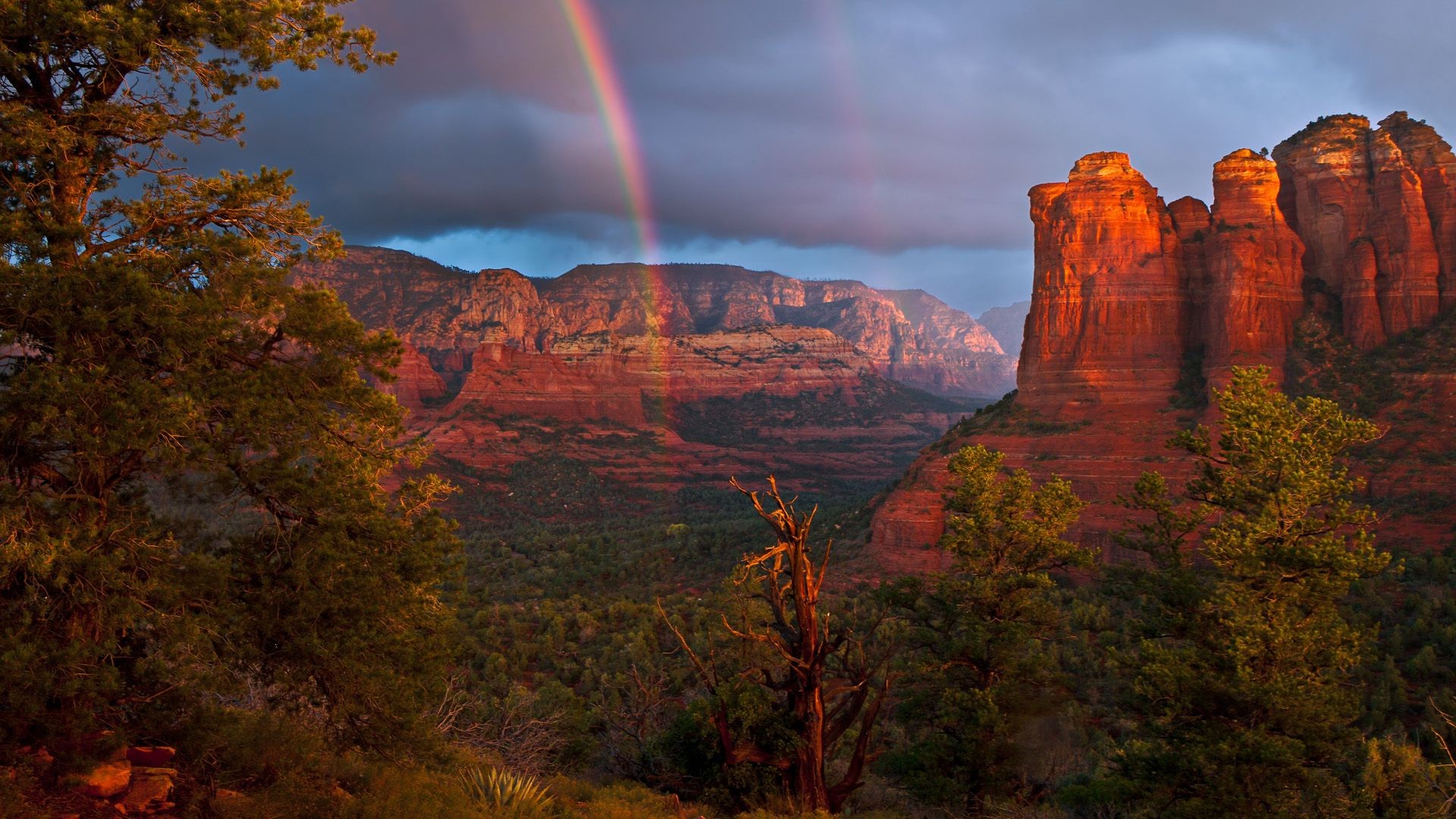 arc-en-ciel paysage à l extérieur voyage canyon coucher de soleil géologie aube vallée grès montagnes rock scénique nature ciel automne désert soirée parc