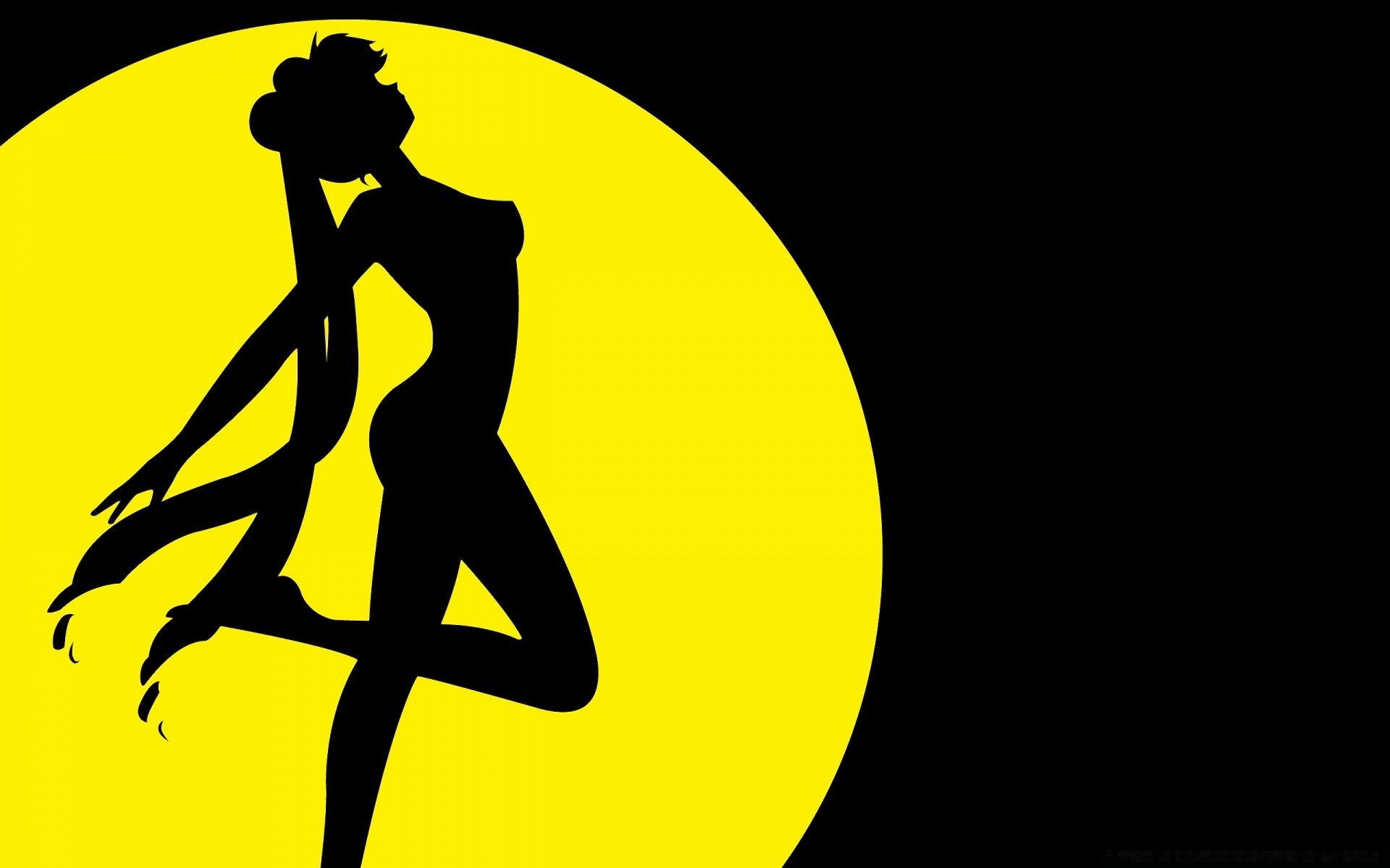 anime silhouette mond ein schatten kunst mann